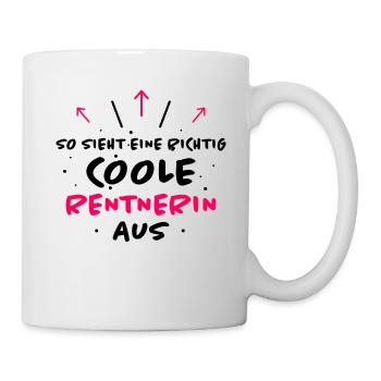Rentnerin Lustig Spruch Ruhestand Rente Geschenk - Tasse - Weiß - Rechts