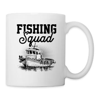 Escouade de pêche - Mug blanc - blanc - Droite