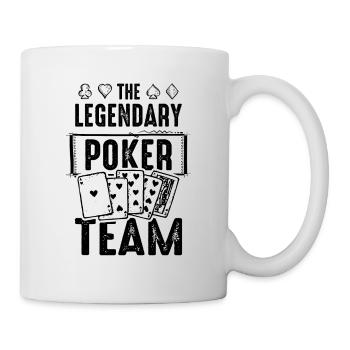 Équipe de poker - Mug blanc - blanc - Droite