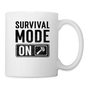 Survival Mode on - Mug - white - Right