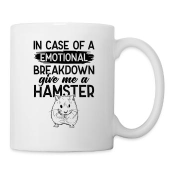 emotional hamster - Mug - white - Right