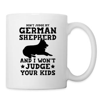 deutscher schäferhund - Tasse - Weiß - Rechts