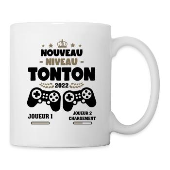 Futur Tonton 2022 Cadeau Gamer Geek Annonce Grosse - Mug blanc - blanc - Droite