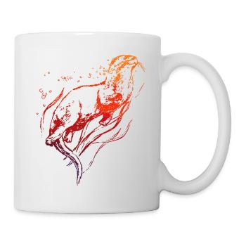 Otter - Tasse - Weiß - Rechts