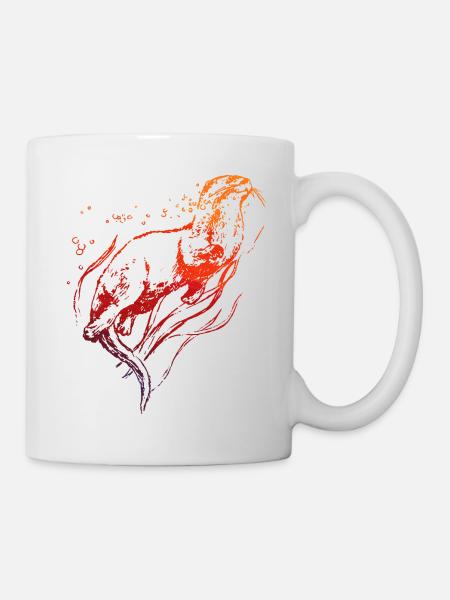 Otter - Tasse - Weiß