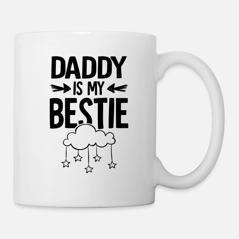 baby papa - Tasse - Weiß