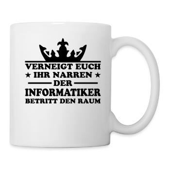 Informatiker Lustig Spruch Programmierer Geschenk - Tasse - Weiß - Rechts