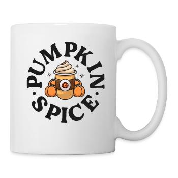 Kürbis Gewürz Niedliche Thanksgiving Herbst Herbst Latte - Tasse - Weiß - Rechts
