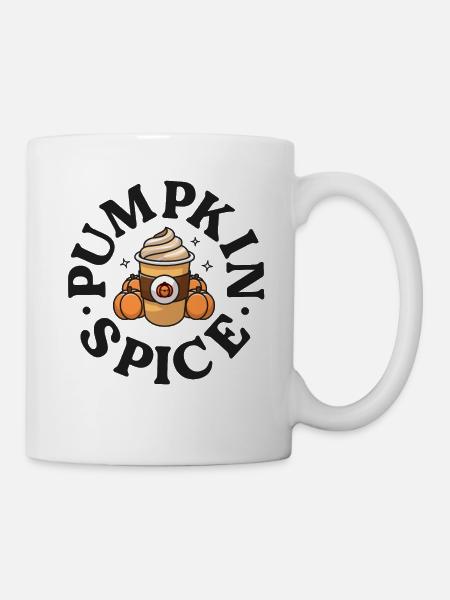 Kürbis Gewürz Niedliche Thanksgiving Herbst Herbst Latte - Tasse - Weiß