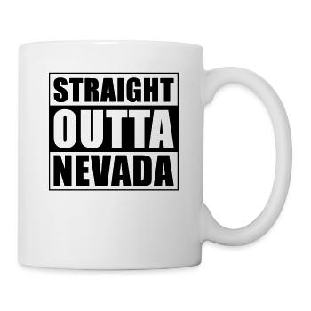 Straight outta Nevada - Mug - white - Right