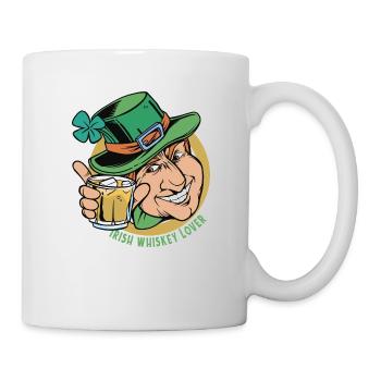 Irish Whiskey Lover Leprechaun Saint-Patrick - Mug blanc - blanc - Droite