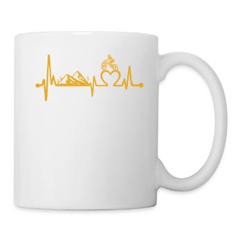 Heartbeat Bicycle - Mug - white - Right