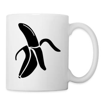 Banane Icon - Tasse - Weiß - Rechts