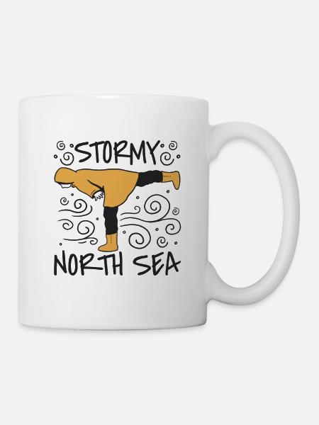Stormy North Sea - Tasse - Weiß