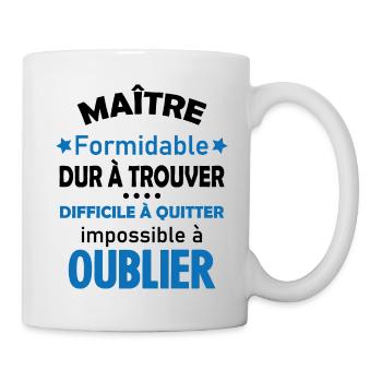 Maître formidable idée cadeau maître d'école - Mug blanc - blanc - Droite