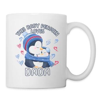 Dada Pinguin Babypinguin This Baby Penguin Loves - Tasse - Weiß - Rechts