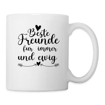 Beste Freunde für immer - Tasse - Weiß - Rechts