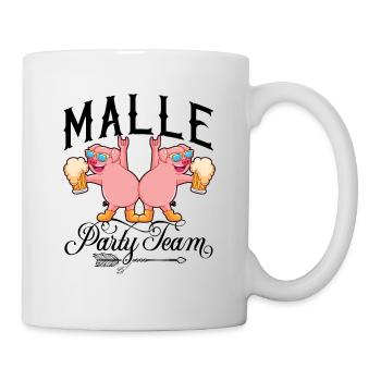 Malle Party Team - Tasse - Weiß - Rechts