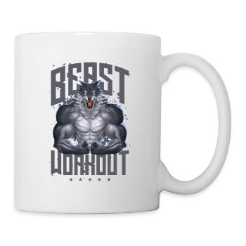 Wolf Beast Workout - Tasse - Weiß - Rechts