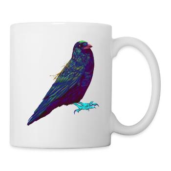 Splash Crow Bird Raven - Mug - white - Right