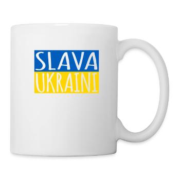 Slava Ukraini Glory of Ukraine - Mug - white - Right