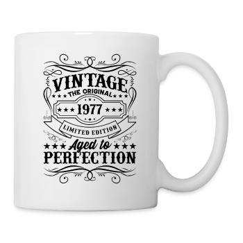 Vintage 1977 Aged to Perfection Birthday Gift - Mug - white - Right