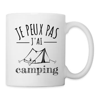 je peux pas j’ai camping humour campeur sport - Mug blanc - blanc - Droite