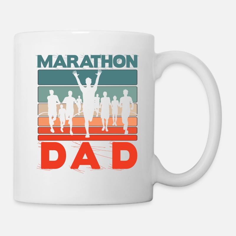 Marathon Dad - Tasse - Weiß