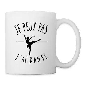 je peux pas j'ai danse classique danseuse humour - Mug blanc - blanc - Droite
