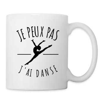 je peux pas j'ai danse classique danseuse humour - Mug blanc - blanc - Droite