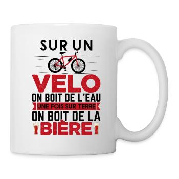 Vélo Humour Homme Cycliste Cadeau Retraite - Mug blanc - blanc - Droite