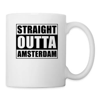 Tout droit sorti d’Amsterdam - Mug blanc - blanc - Droite