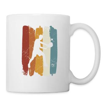 Padel Tennis rétro vintage - Mug blanc - blanc - Droite