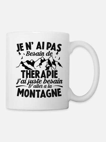 J'ai juste besoin d'aller à la montagne - Mug blanc - blanc