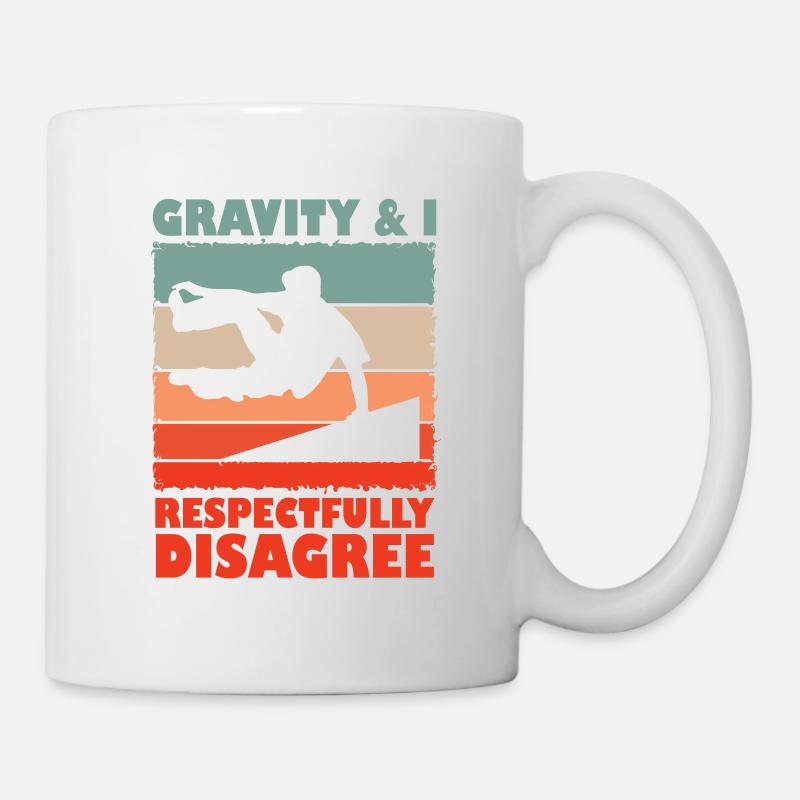 Parkour - Freerunning Design mit coolem Spruch - Tasse - Weiß