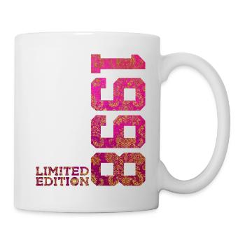 28. GEBURTSTAG PINK LIMITED EDITION 1998 - Tasse - Weiß - Rechts