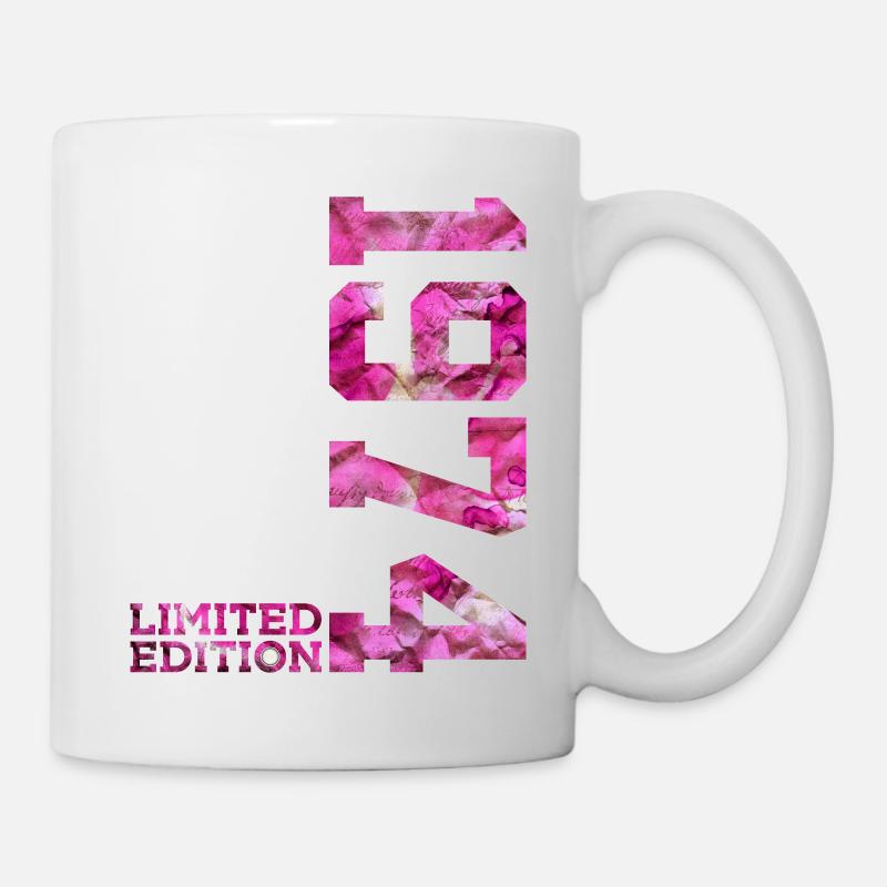 LIMITED EDITION 1974 PINK 52. GEBURTSTAG - Tasse - Weiß