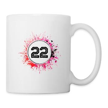 22 Nombre d’objets blob - Mug blanc - blanc - Droite