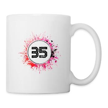 35 Nombre d’objets blob - Mug blanc - blanc - Droite