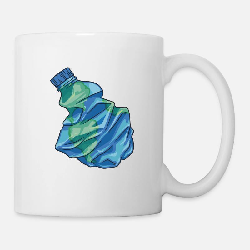 Umweltschutz, Stop Plastikmüll im Meer - Tasse - Weiß