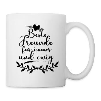 Beste Freunde für immer - Tasse - Weiß - Rechts