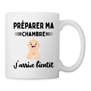 Cadeau Annonce De Grossesse Future Maman Enceinte - Mug blanc - blanc - Droite