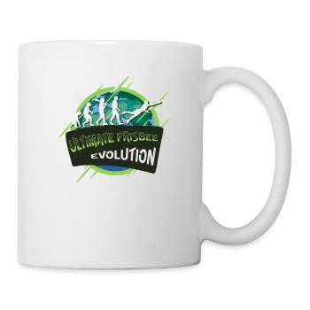 Évolution ultime du frisbee - Mug blanc - blanc - Droite