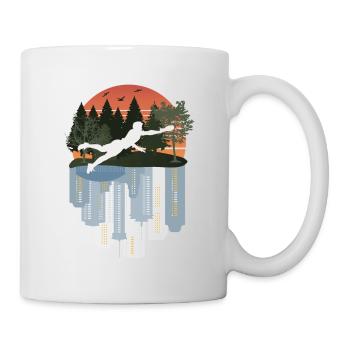 Ultimate Frisbee, wonderful nature - Mug - white - Right