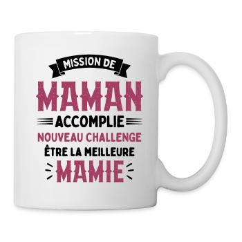 Mission de maman accomplie mamie annonce grossesse - Mug blanc - blanc - Droite