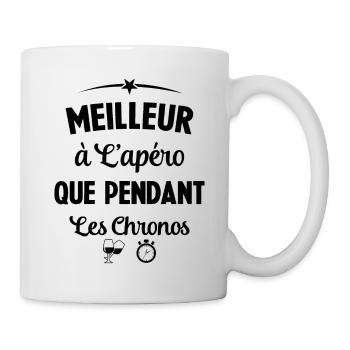 Meilleur à l'apéro que pendant les aperos - Mug blanc - blanc - Droite