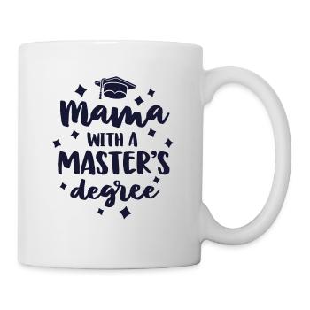 Maman avec une cérémonie de remise des diplômes de maîtrise Maman - Mug blanc - blanc - Droite