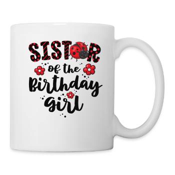 Sister Of The Birthday Girl Matching Family - Mug - white - Right