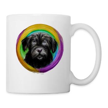 Rainbow Dog Briard - Mug - white - Right