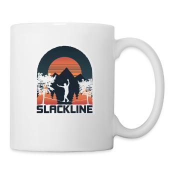 Slackline, Balance Sport - Mug - white - Right